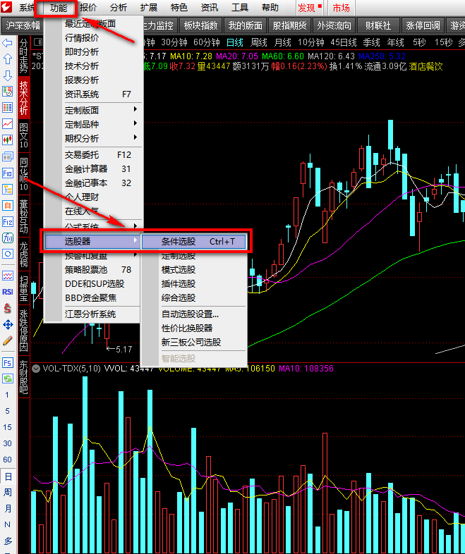 电脑指标选股教程